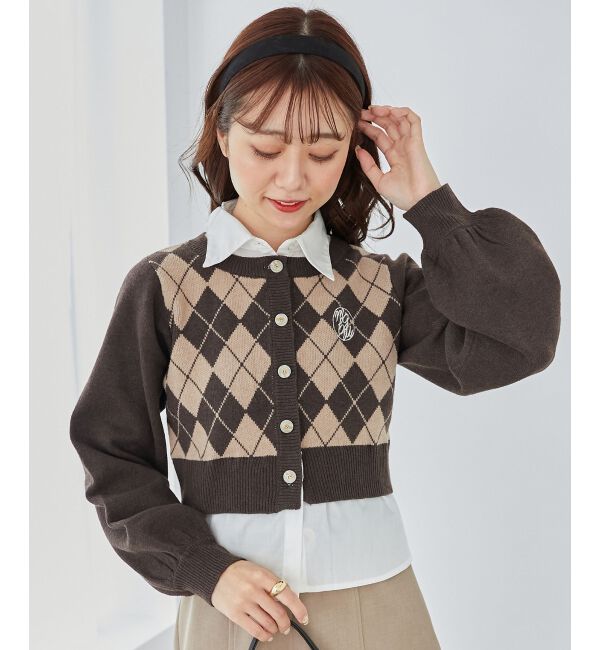 MAJESTICLEGON「シャツドッキングニット」|ニット・セーター|