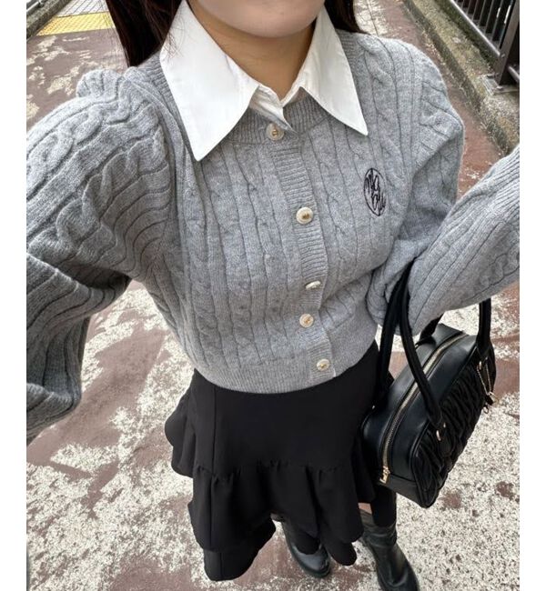 MAJESTICLEGON「シャツドッキングニット」|ニット・セーター|