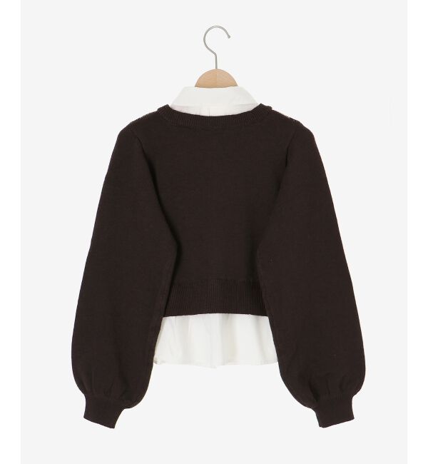 MAJESTICLEGON「シャツドッキングニット」|ニット・セーター|