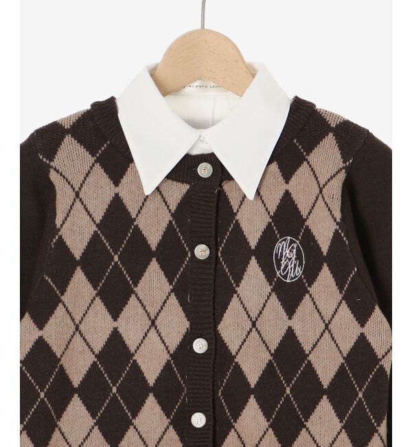 MAJESTICLEGON「シャツドッキングニット」|ニット・セーター|