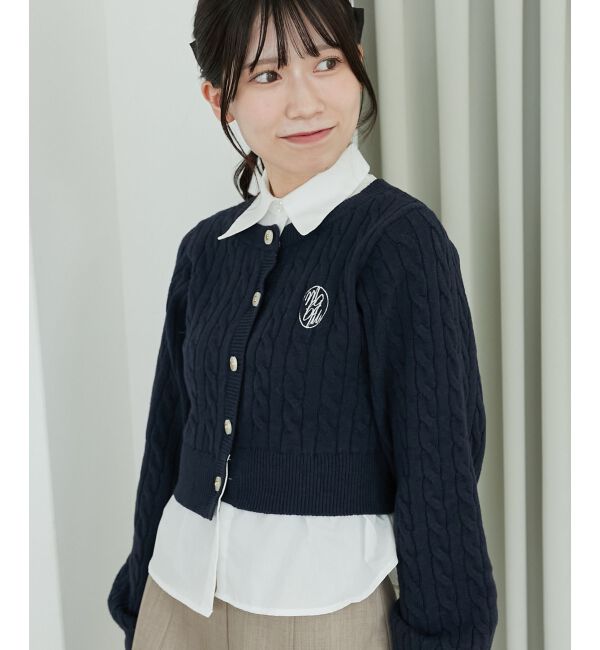MAJESTICLEGON「シャツドッキングニット」|ニット・セーター|