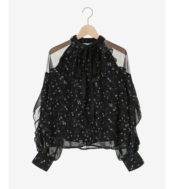 MAJESTICLEGON「リボン付きフリルブラウス」|シャツ・ブラウス|