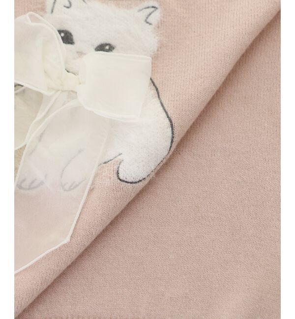  「オメカシにゃんずリボンニット」|ニット・セーター|
