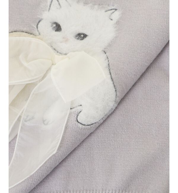  「オメカシにゃんずリボンニット」|ニット・セーター|