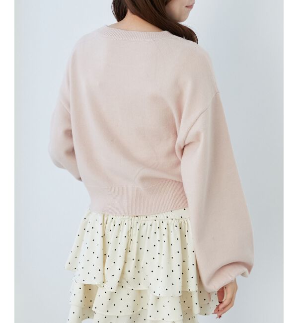  「オメカシにゃんずリボンニット」|ニット・セーター|