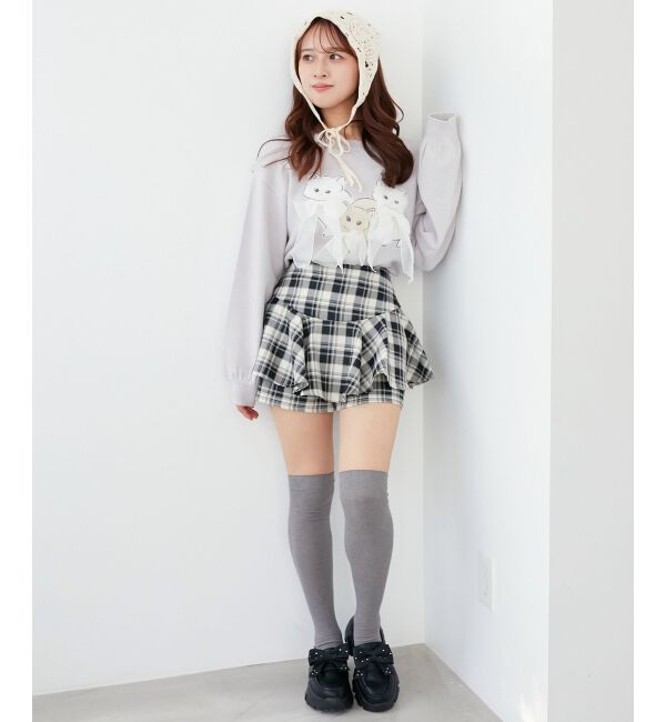  「オメカシにゃんずリボンニット」|ニット・セーター|