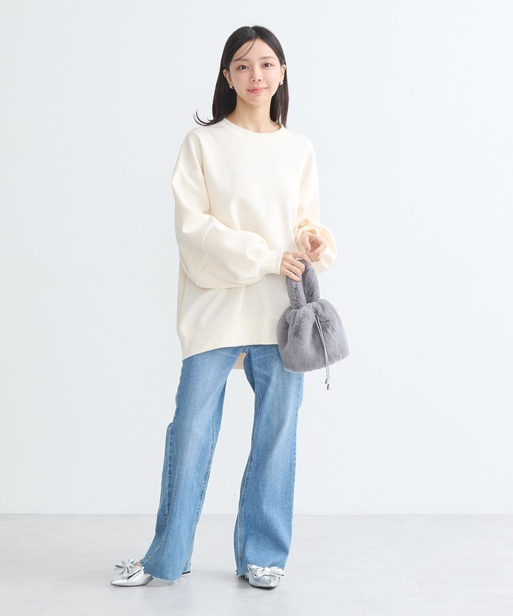 earth music&ecology「ダンボールニットバックZIPチュニック」|チュニック|