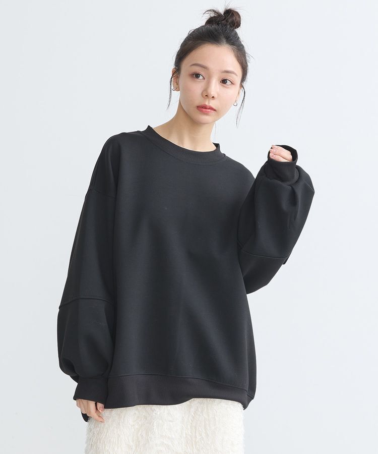 earth music&ecology「ダンボールニットバックZIPチュニック」|チュニック|