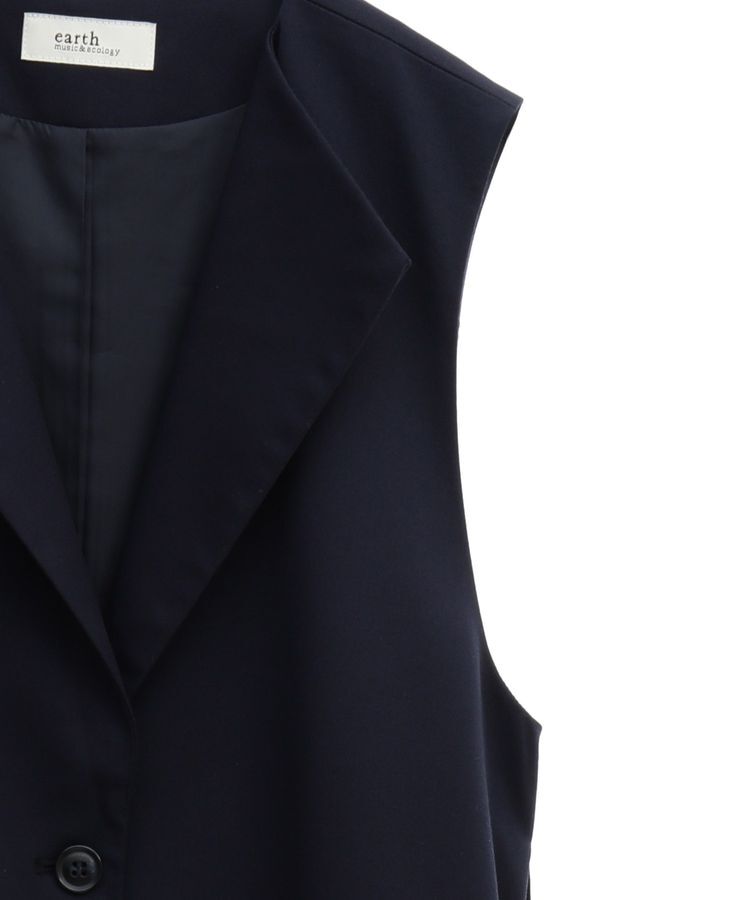 earth music&ecology「ミドル丈ジレ」|ベスト・ジレ|