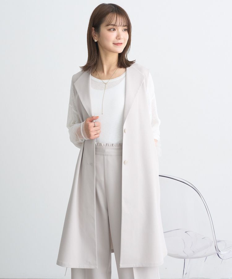 earth music&ecology「ミドル丈ジレ」|ベスト・ジレ|