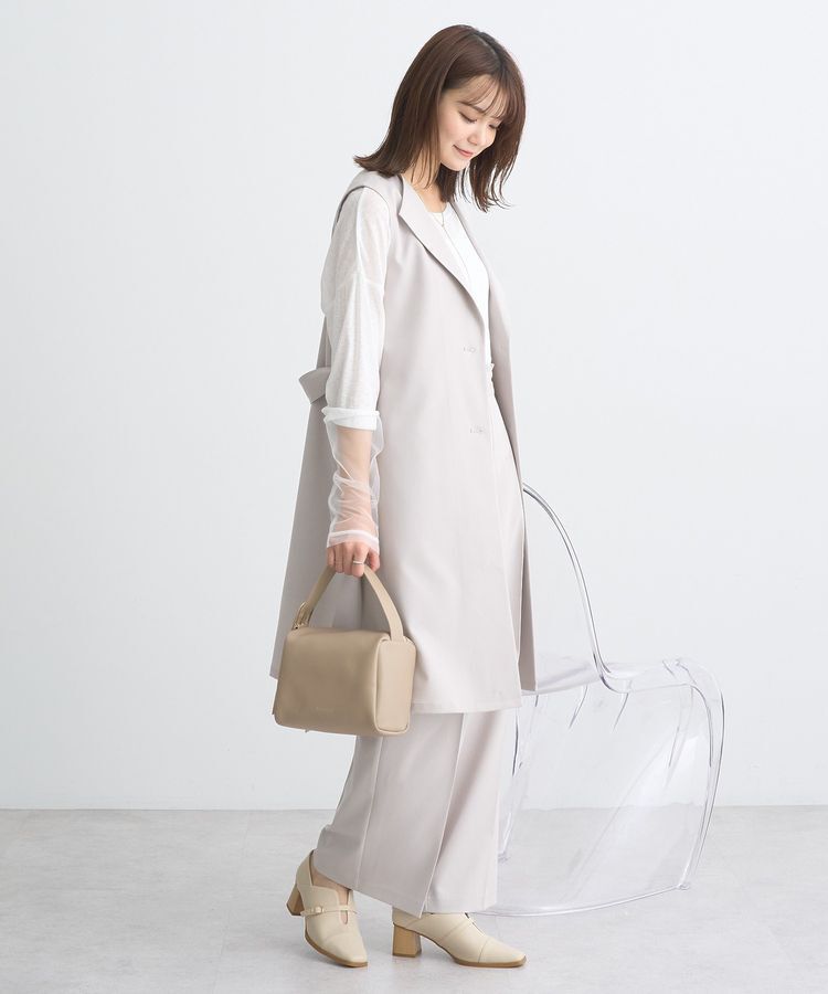 earth music&ecology「ミドル丈ジレ」|ベスト・ジレ|