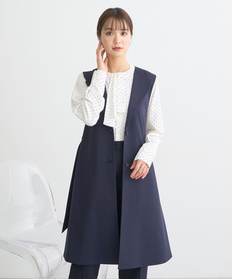 earth music&ecology「ミドル丈ジレ」|ベスト・ジレ|