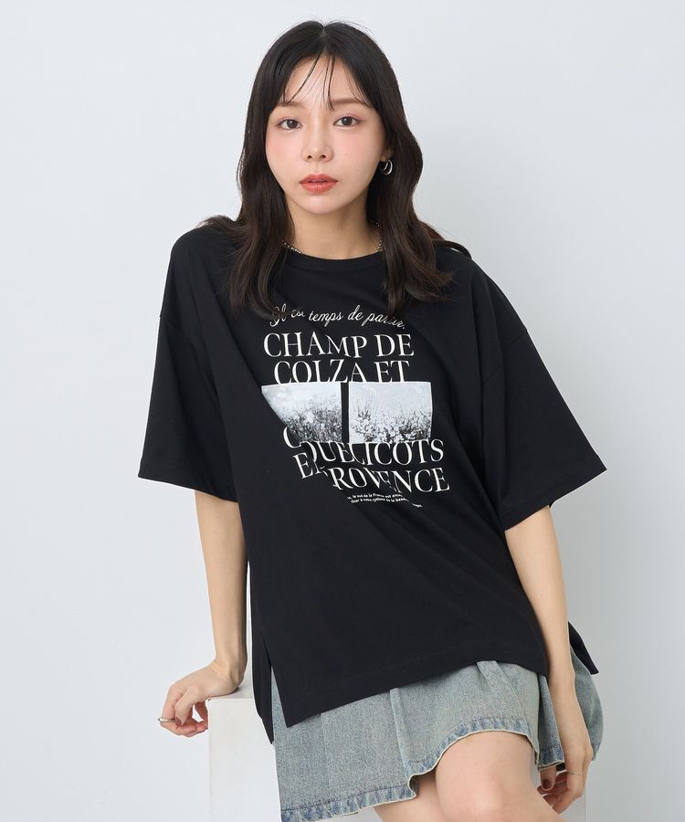 earth music&ecology「PhotoスリットT」|Tシャツ・カットソー|