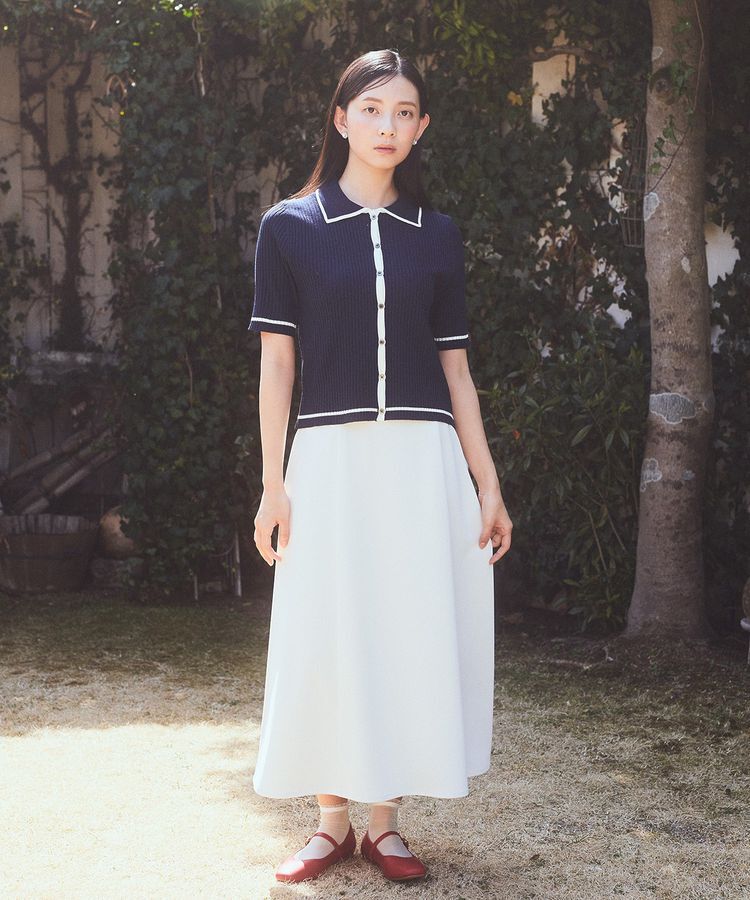 earth music&ecology「ウエストリボンフレアスカート」|フレア|