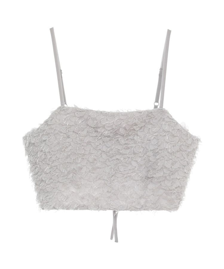 earth music&ecology「フリンジミックスチュールビスチェ」|ベスト・ジレ|