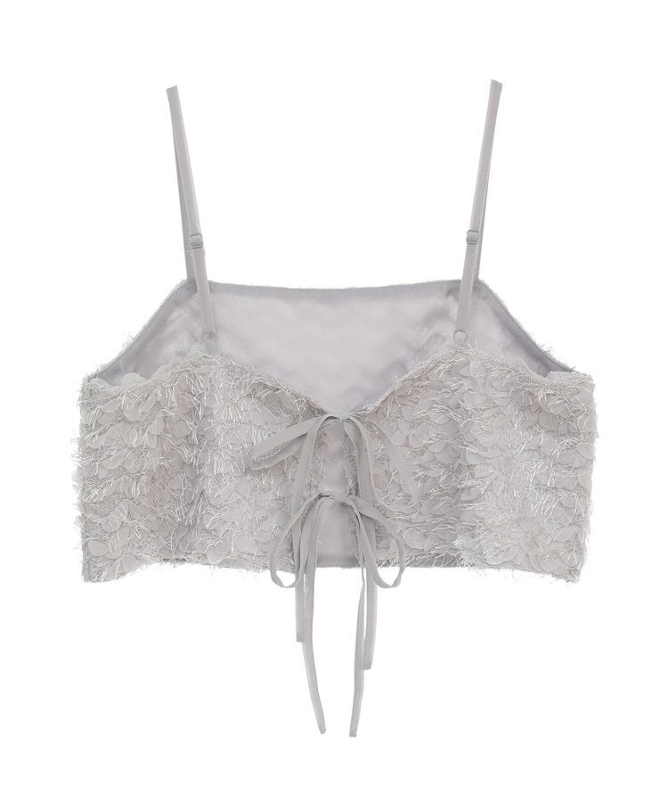 earth music&ecology「フリンジミックスチュールビスチェ」|ベスト・ジレ|