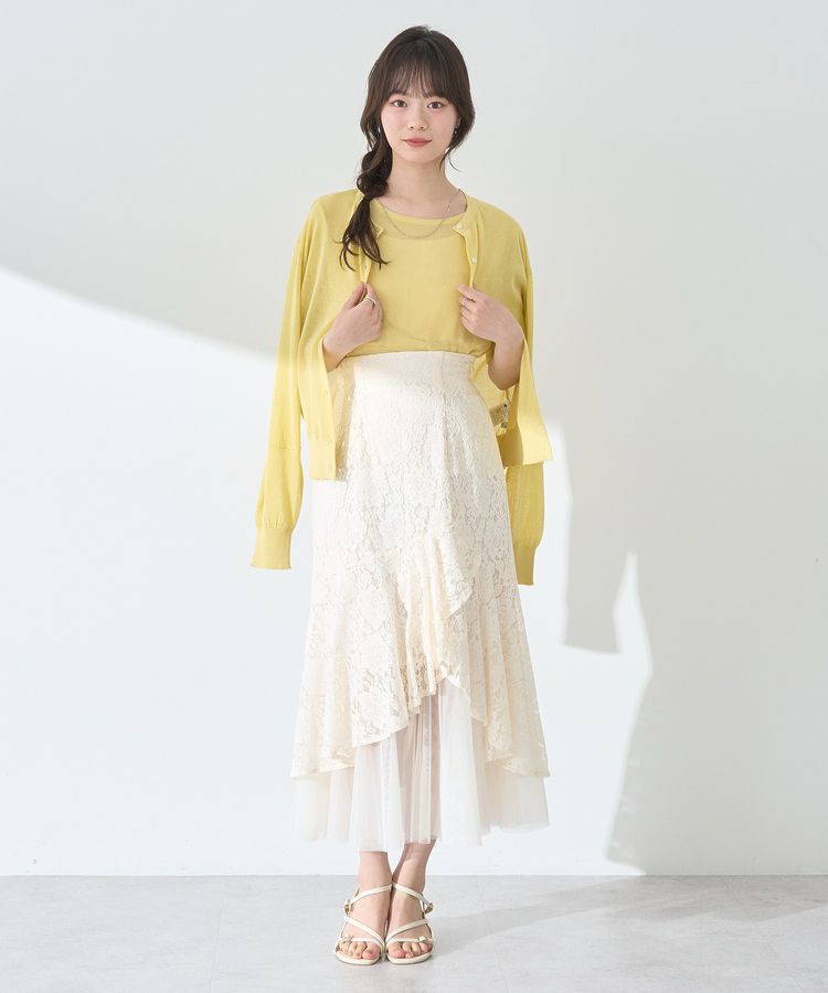 earth music&ecology「SET2点シアーニットプルオーバー＋カーディガン」|カーディガン|