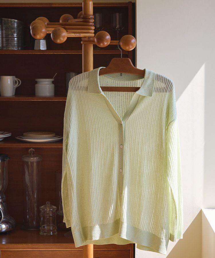 earth music&ecology「スキッパールーズカーディガン」|カーディガン|