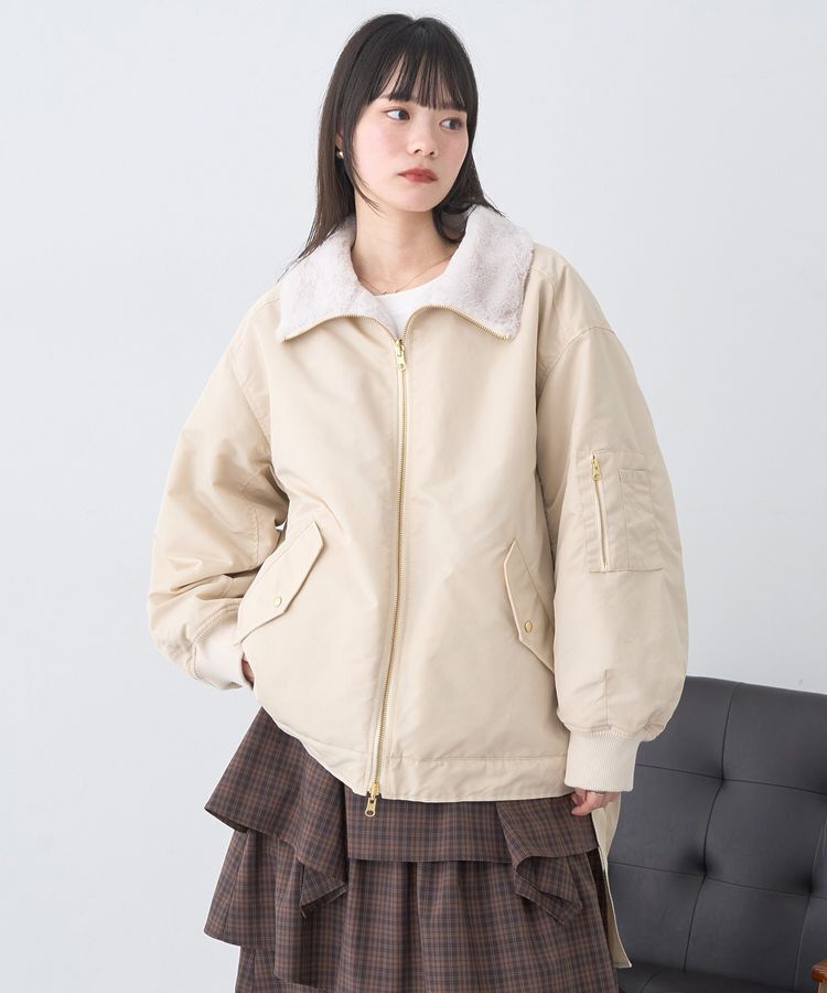 earth music&ecology「リバーシブルMA-1」|ブルゾン・スタジャン|