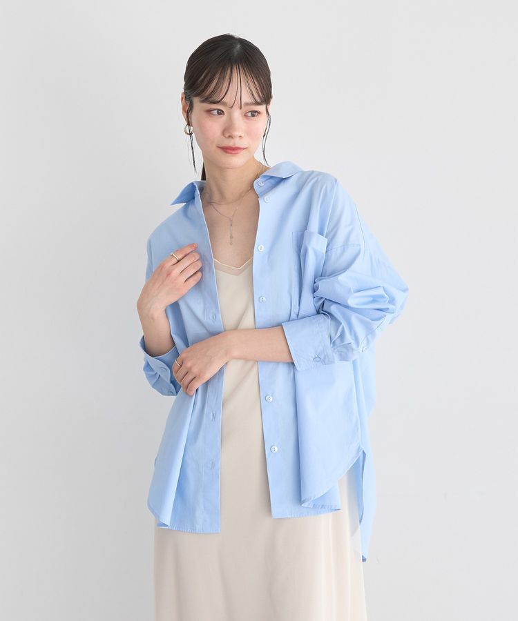 earth music&ecology「バックツイストオーバーシャツ」|シャツ・ブラウス|