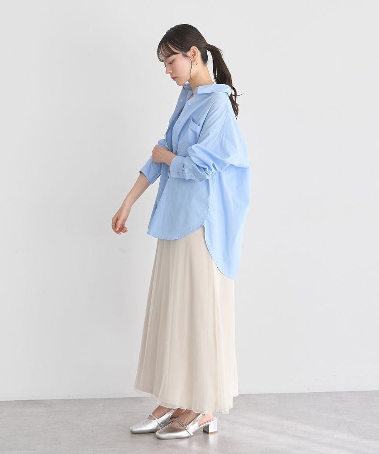 earth music&ecology「バックツイストオーバーシャツ」|シャツ・ブラウス|