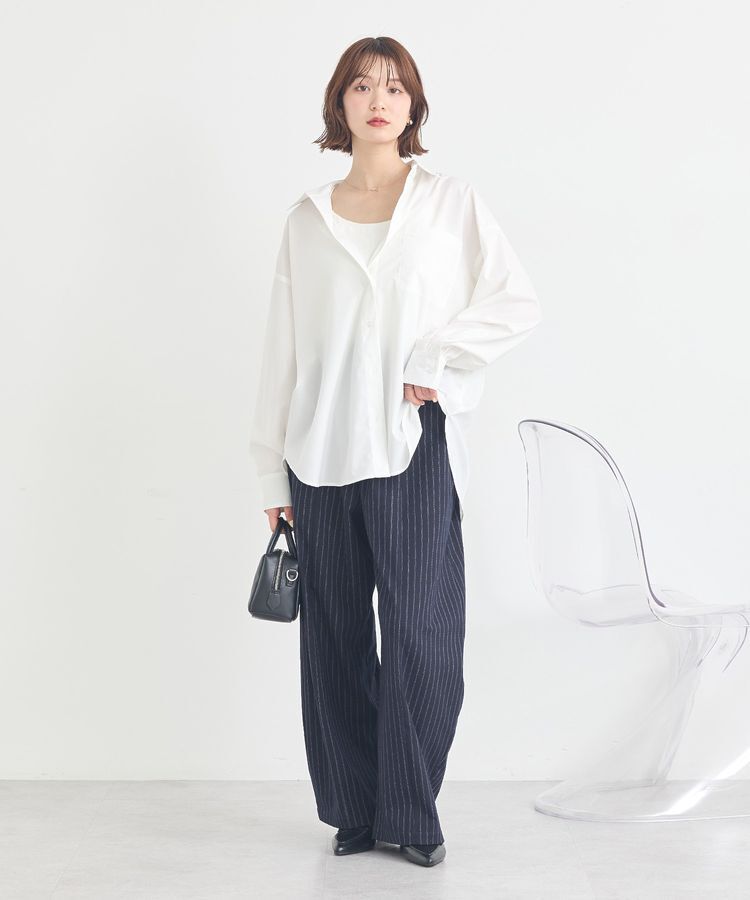 earth music&ecology「バックツイストオーバーシャツ」|シャツ・ブラウス|