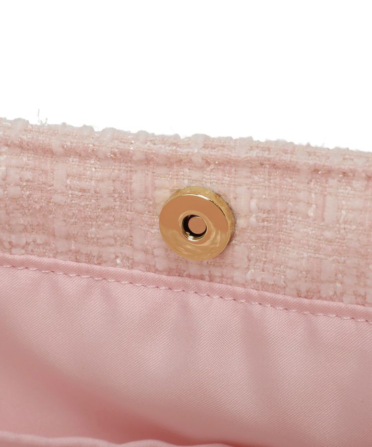 Maison de FLEUR「ツイードロゴ刺繍スクエアトートバッグ」|トートバッグ|