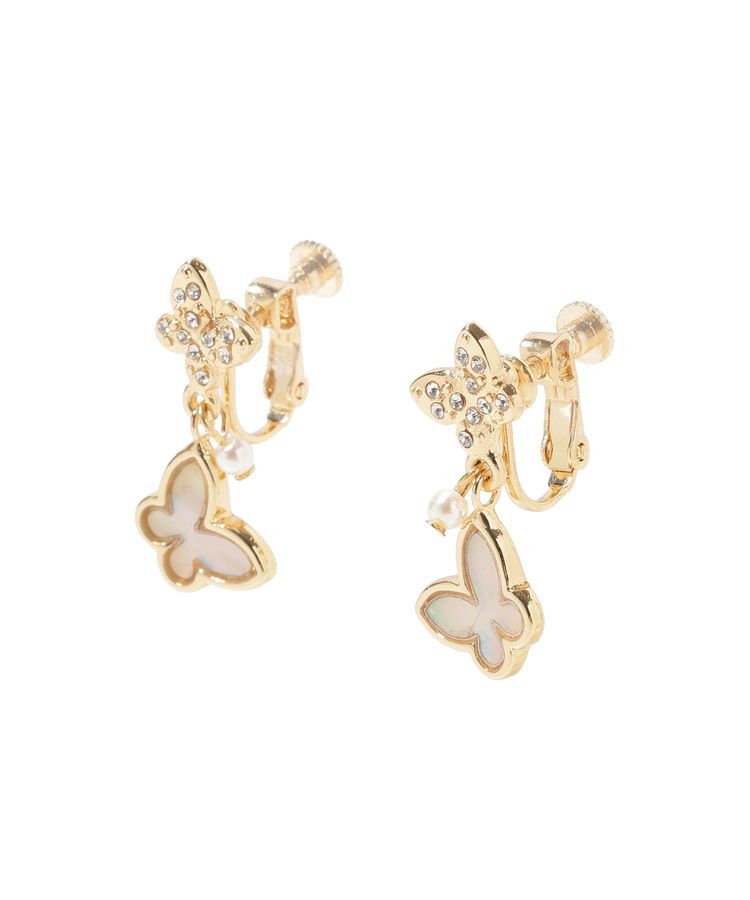 Maison de FLEUR「バタフライシェルイヤリング」|イヤリング|