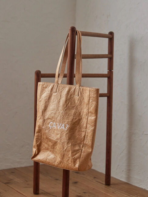  「CAVAトート」|ハンドバッグ|ベージュ