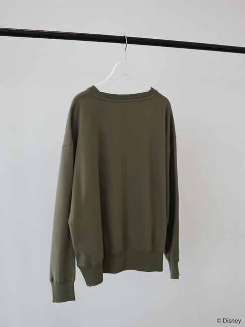  「カレッジロゴ風裏起毛プルオーバー/Mickey」|Tシャツ・カットソー|