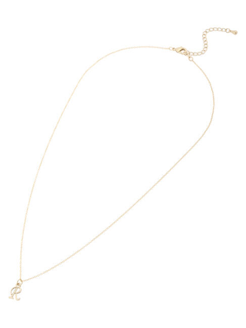  「イニシャルショートネックレス」|ネックレス|