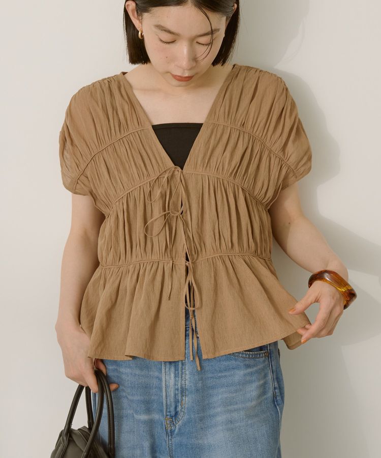 AMERICAN HOLIC「【前後2WAY】フロントリボンブラウス」|シャツ・ブラウス|