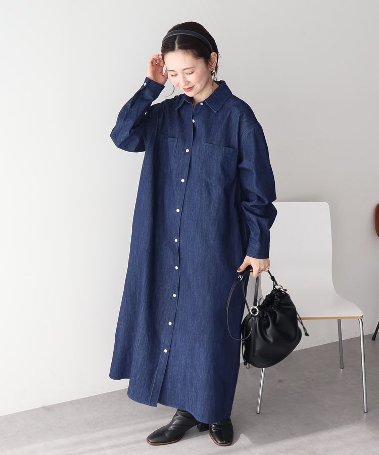 AMERICAN HOLIC「デニムシャツワンピース」|ワンピース|