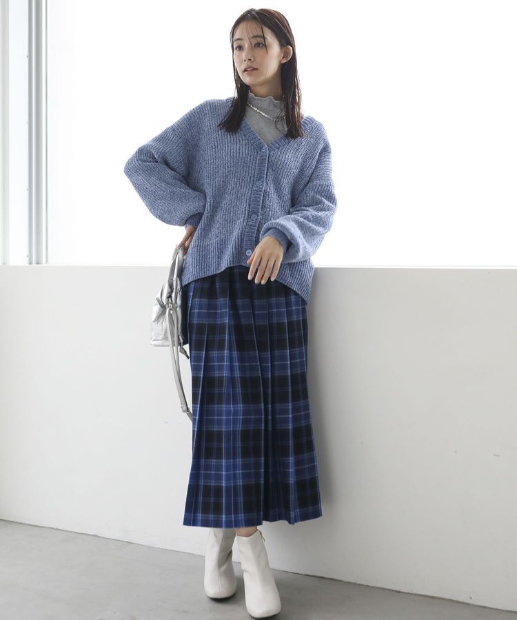 Green Parks「ベロアモールVネックカーディガン」|カーディガン|