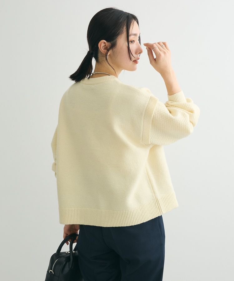 Green Parks「袖かのこニットプルオーバー」|ニット・セーター|