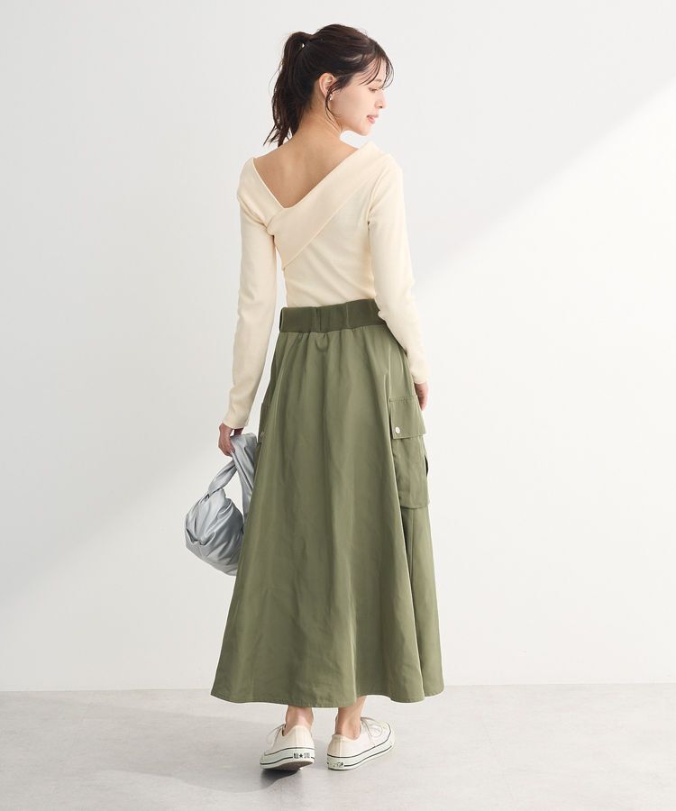 Green Parks「・swing by クロスネックプルオーバー」|Tシャツ・カットソー|