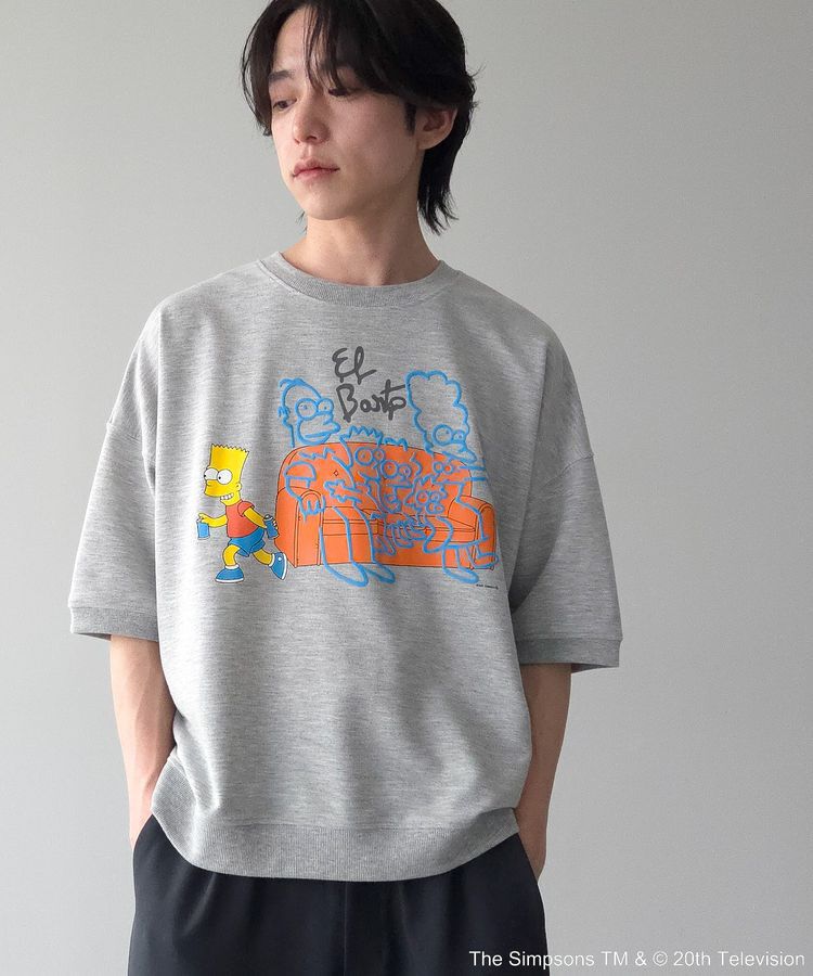 Green Parks「The Simpsons発泡プリントスウェット」|スウェット・ジャージ|Gray Mixture