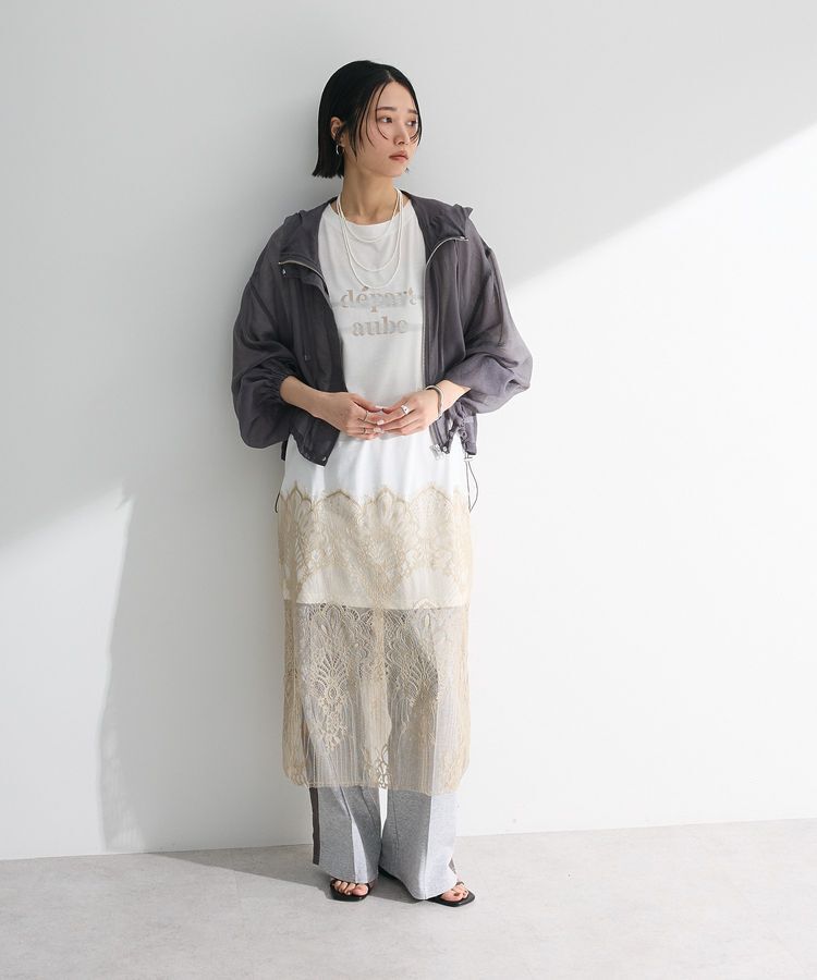 armonia「裾レースドッキングカットロゴチュニック」|ワンピース|