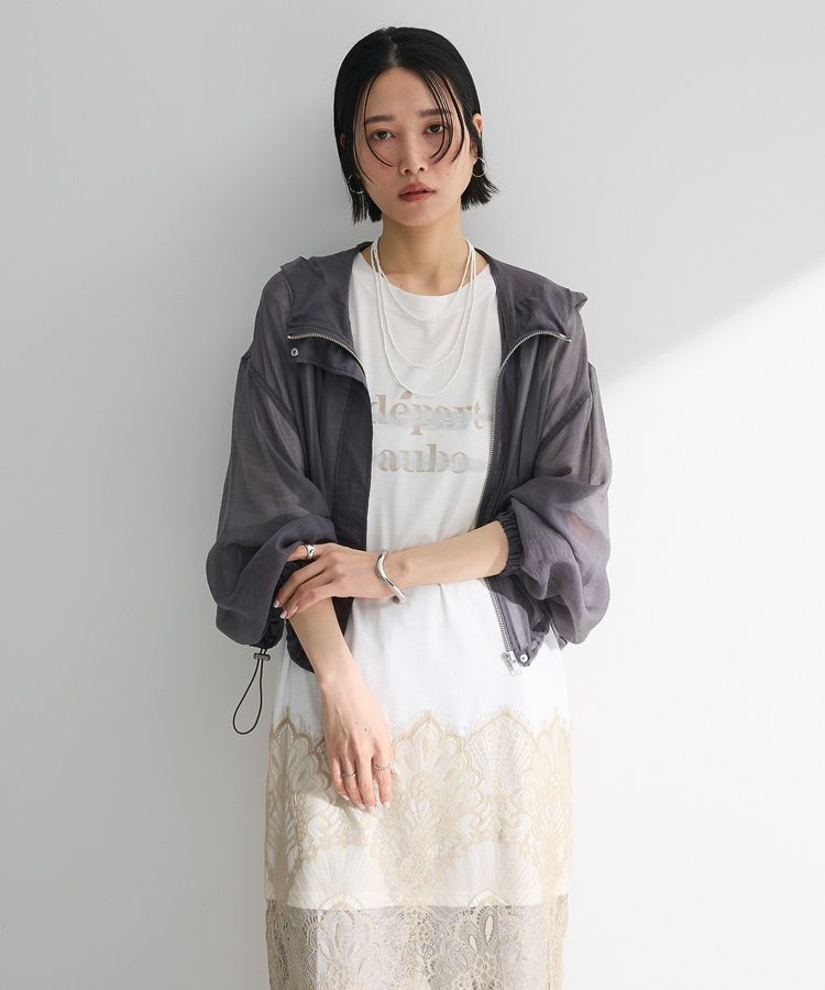 armonia「裾レースドッキングカットロゴチュニック」|ワンピース|