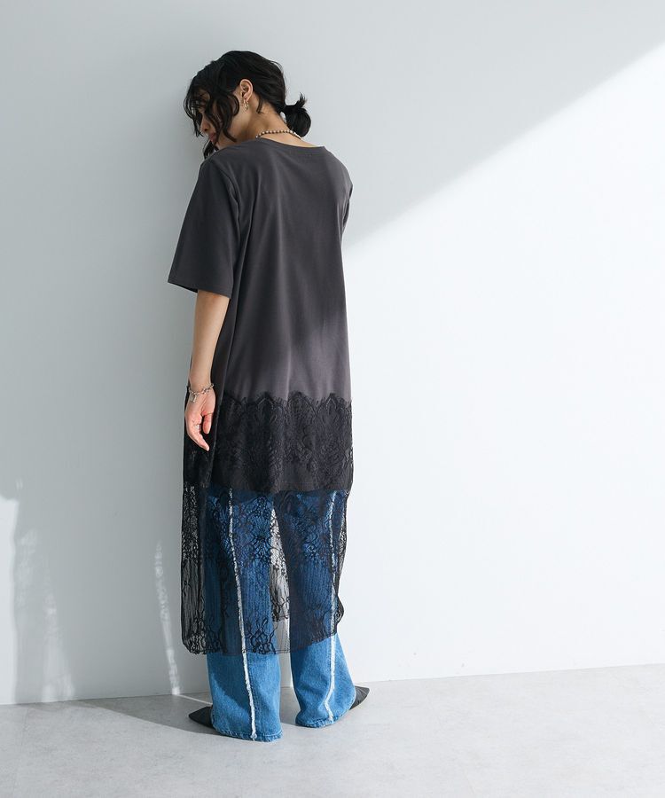 armonia「裾レースドッキングカットロゴチュニック」|ワンピース|