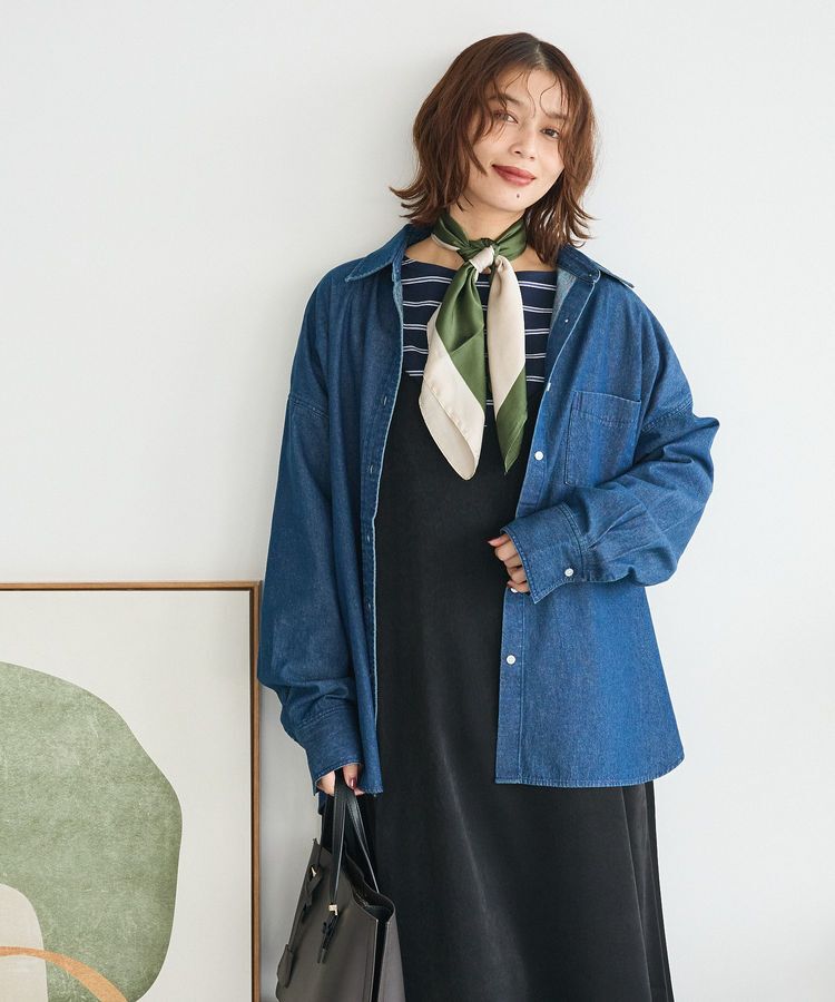 Green Parks「・スクエアパターンスカーフ 70&times;70」|バンダナ・スカーフ|