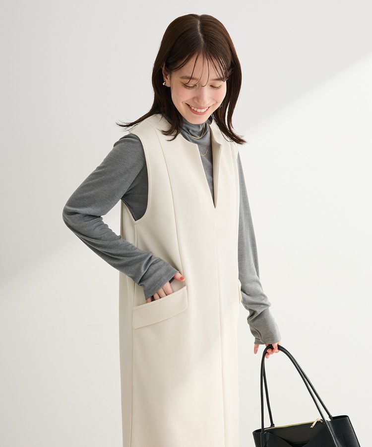 Green Parks「ダンボールスキッパージャンパースカート」|ジャンパースカート|