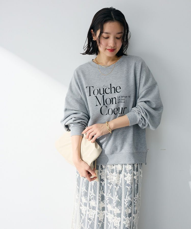 Green Parks「オーバーサイズロゴ裏毛プルオーバー」|スウェット・ジャージ|Gray Mixture