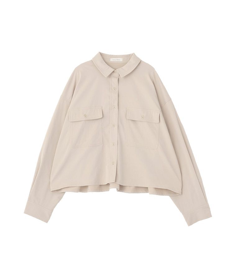 Green Parks「ワークシャツジャケット」|シャツ・ブラウス|Light beige