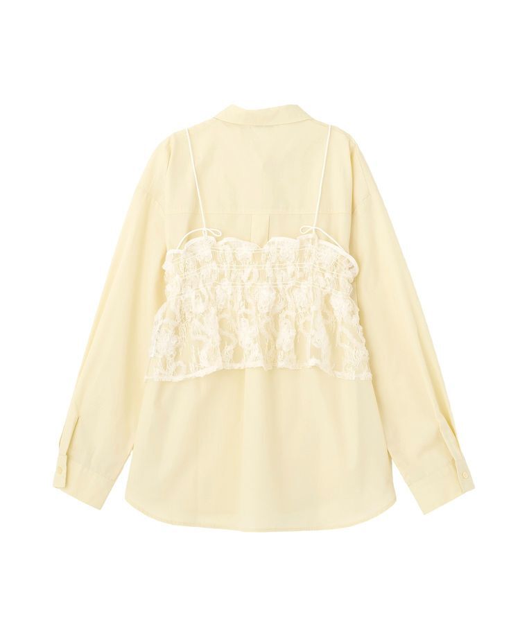 Green Parks「SET2点シャツ+レースビスチェ」|シャツ・ブラウス|