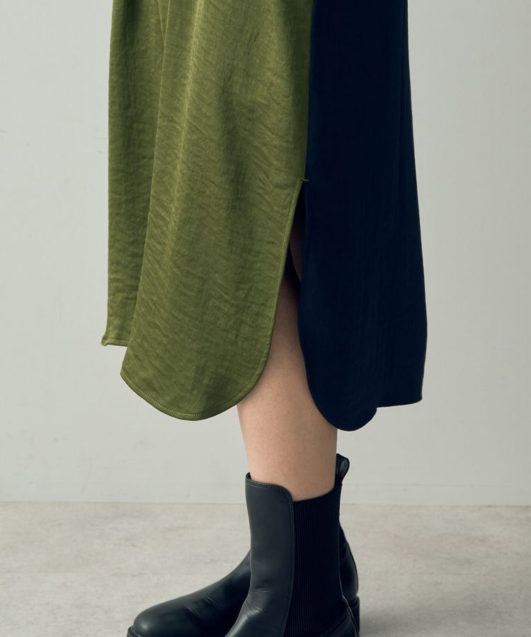 Editt by YECCA VECCA「ヴィンテージサテンシャツワンピース」|ワンピース|