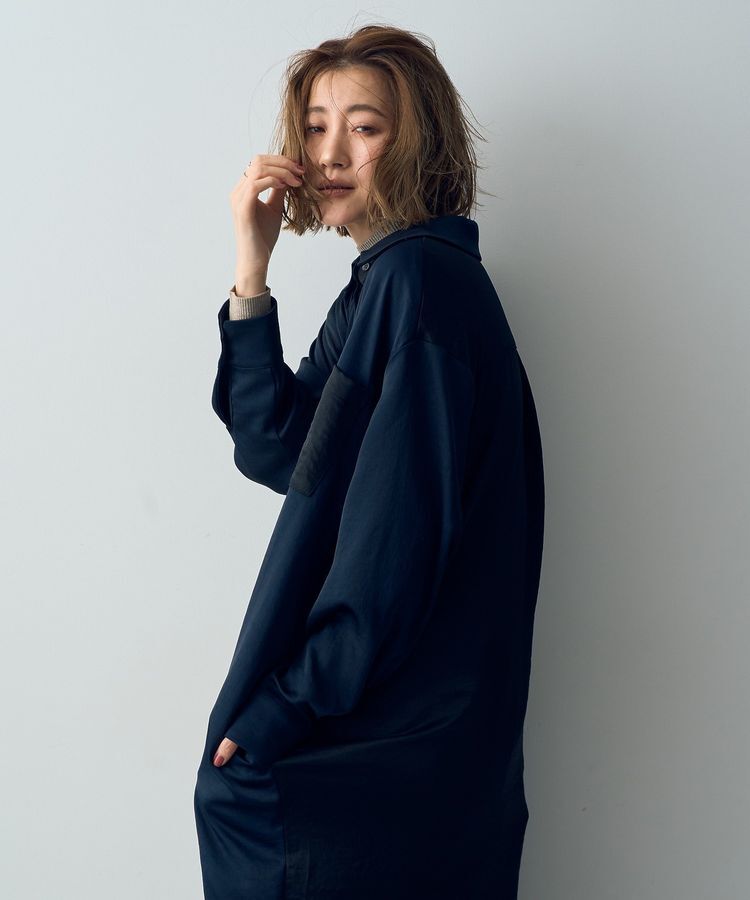 Editt by YECCA VECCA「ヴィンテージサテンシャツワンピース」|ワンピース|