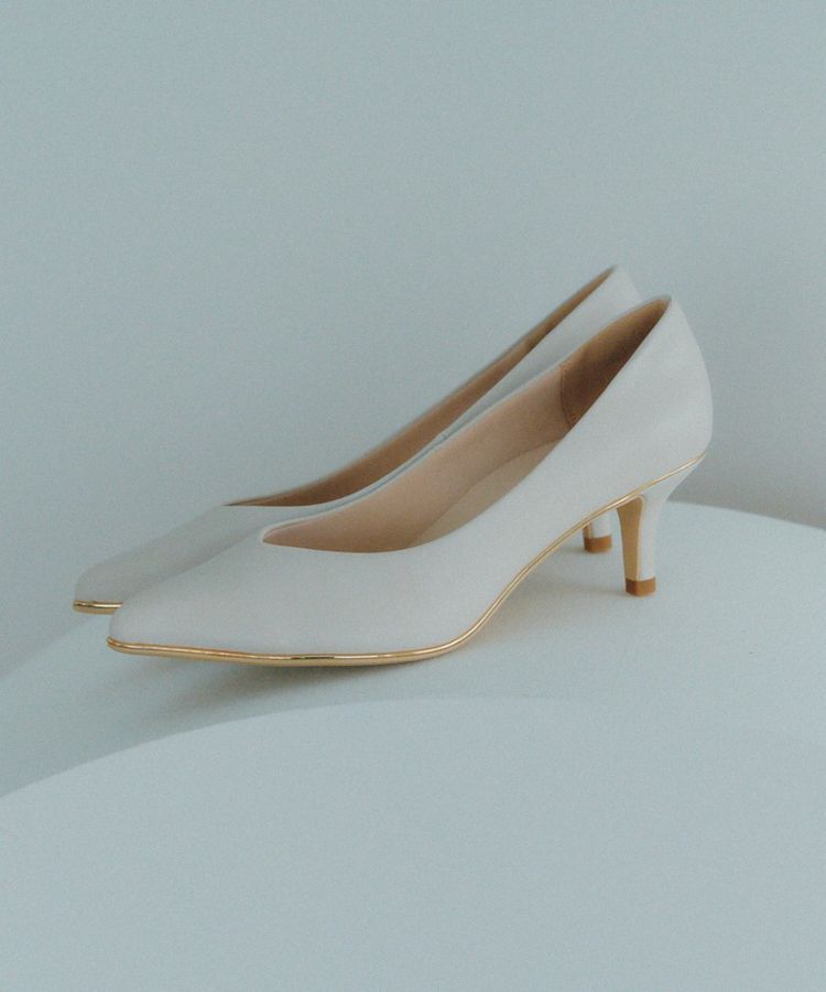 YECCA VECCA「メタルラインパンプス」|パンプス|Ivory