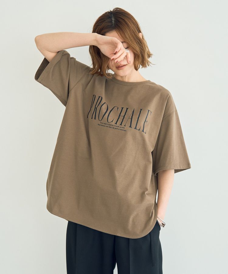 YECCA VECCA「【UVカット】ロゴBIGTee」|Tシャツ・カットソー|