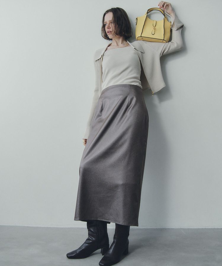 YECCA VECCA「【2点SET】キャミセット襟付きZIPカーディガン」|カーディガン|